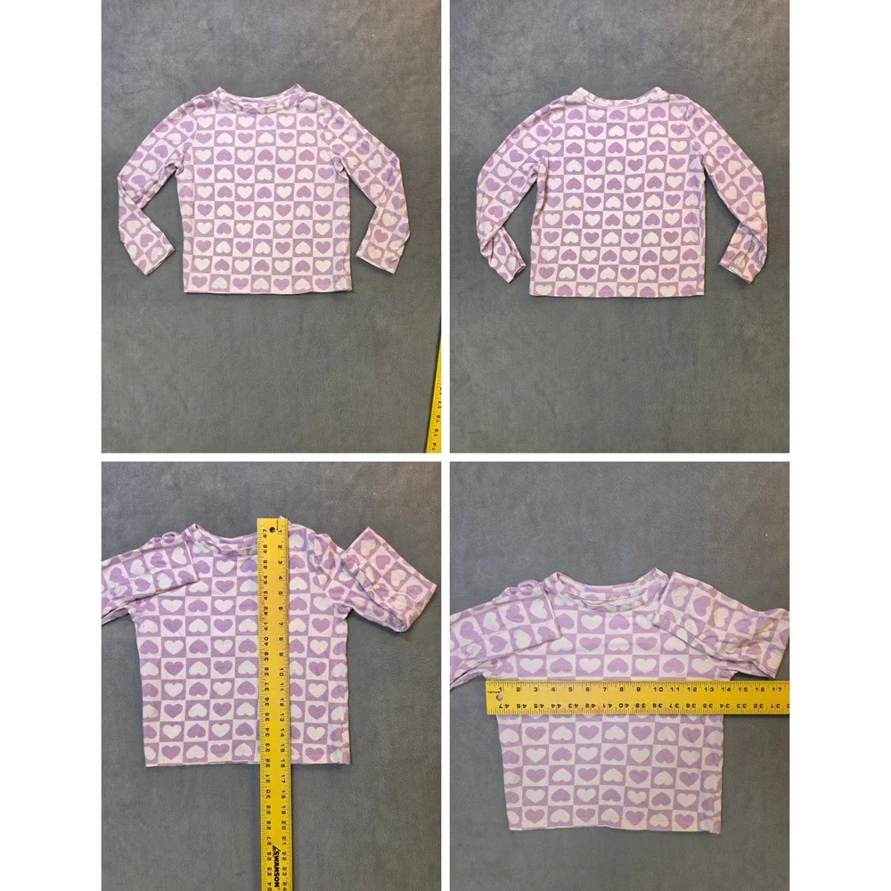 Old Navy Girls 6-7 Cherry Sweatshirt Heart Long Sleeve Tops 3 Piece Bundle